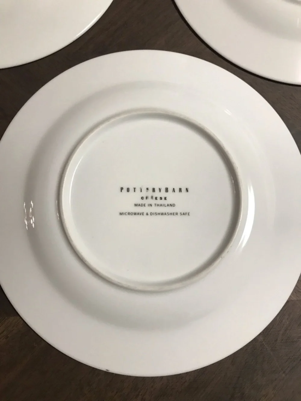 Pottery Barn Cheese Appetizer Plates- Set of 3